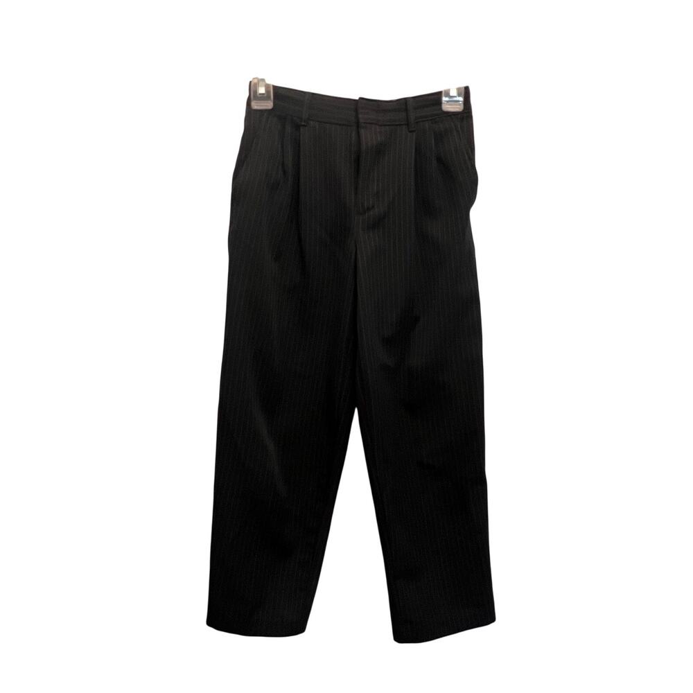 Elite Dress Pants Boys Size 10 Regular Color Black Pin Stripes